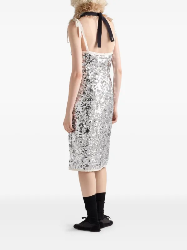 silver prada dress Authentic Prada Dress Size 38 S/M
