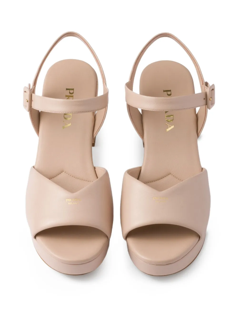 Prada platform sandals Neutrals