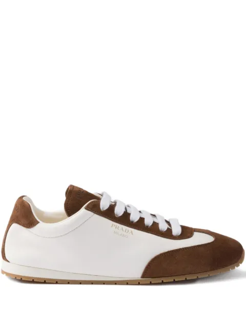 Prada suede leather sneakers