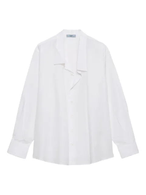Prada poplin button-fastening shirt