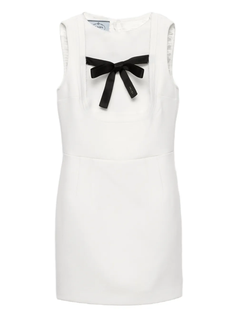 Prada bow-detail sleeveless dress | White | Image 1