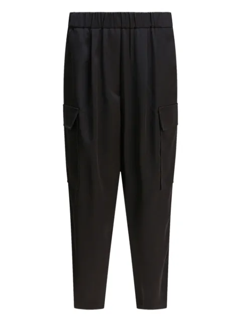 Semper elastic-waist tapered trousers
