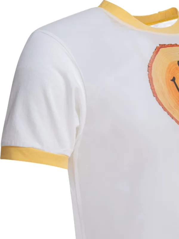 KAPITAL Smiley Face Tシャツ | ホワイト | FARFETCH JP