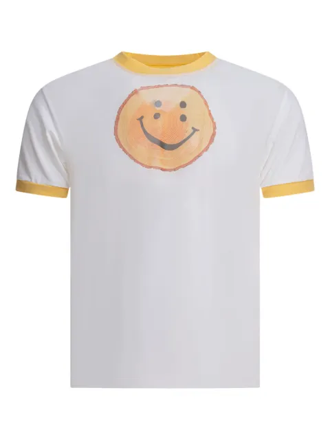KAPITAL smiley-face crew-neck T-shirt