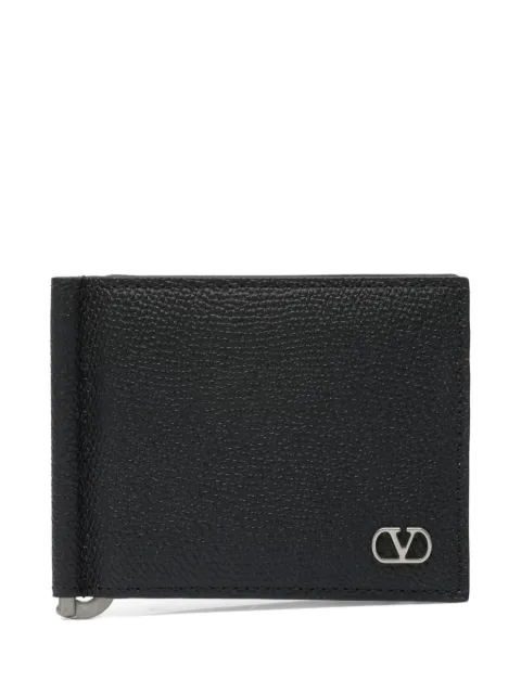 Valentino Garavani VLogo leather money clip wallet