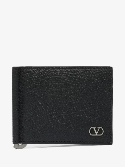 Valentino Garavani VLogo leather money clip wallet