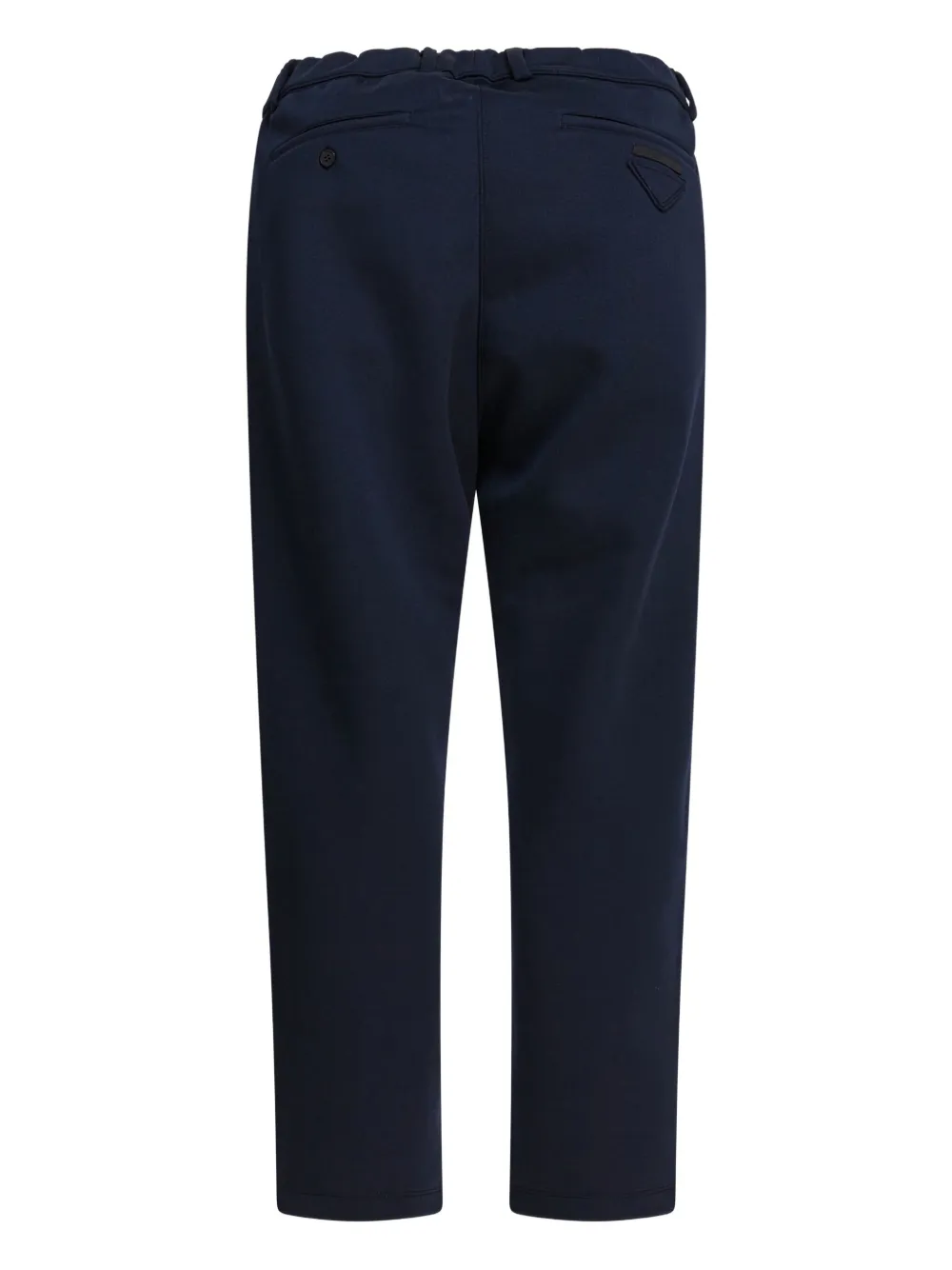 Prada pocket-detail elasticated-waist trousers Blauw