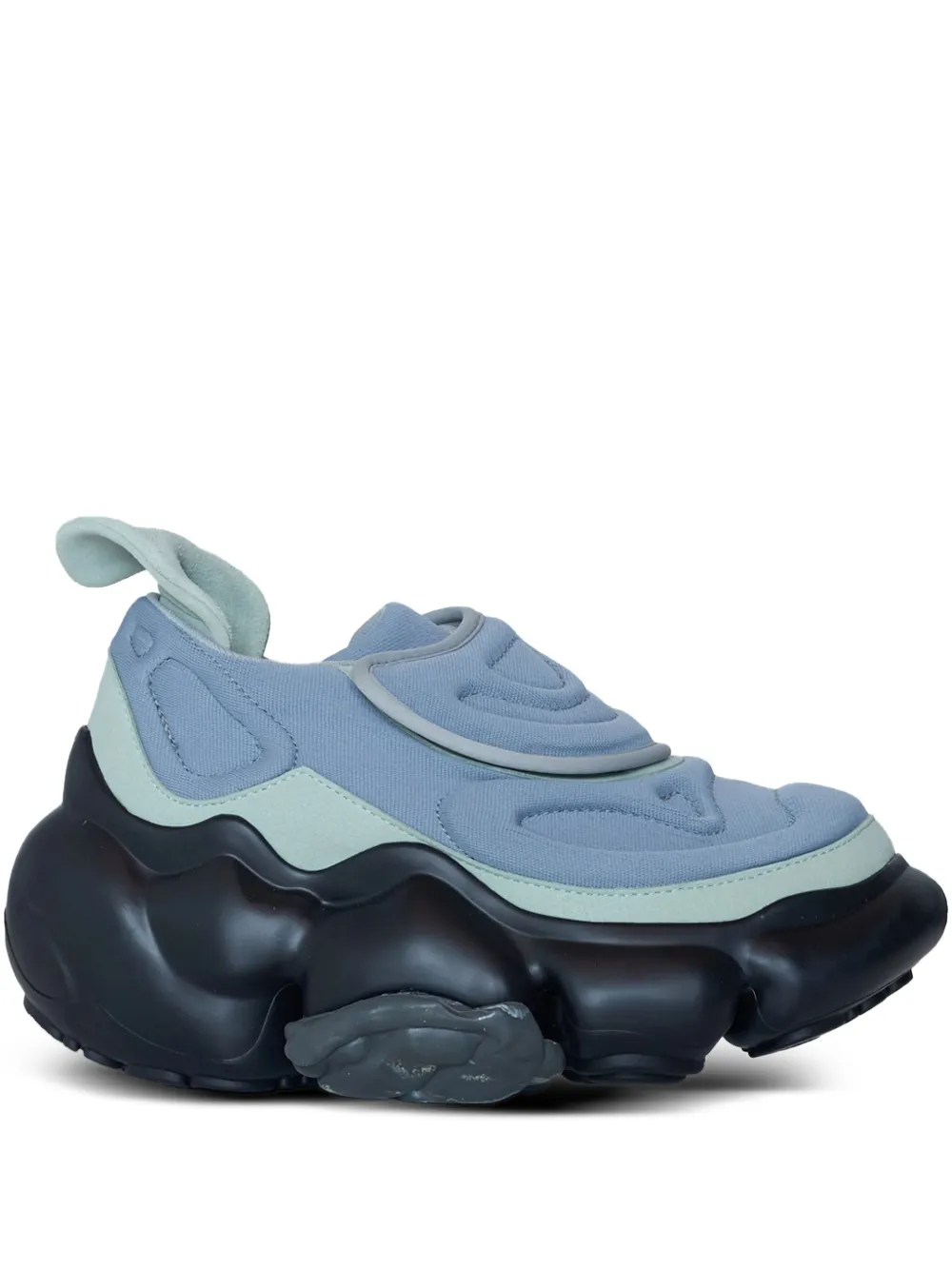 GROUNDS Moopie Nazca "Blue" sculpturale sneakers Blauw