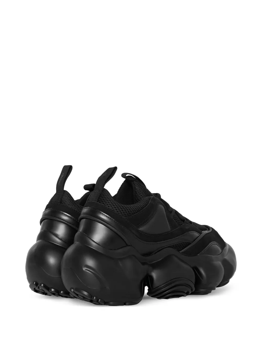 GROUNDS Moopie Jaws "Black" chunky sneakers Zwart