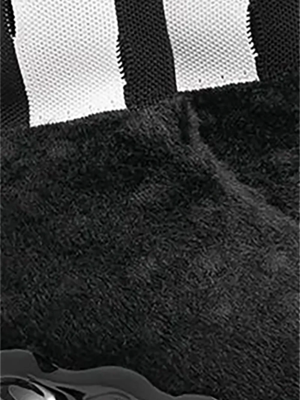 GROUNDS x Bernhard Wilhelm Jewelery Stripe "Black White" soksneakers Zwart