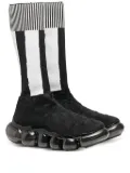 GROUNDS x Bernhard Wilhelm Jewelry stripe sock ""Black/White"" sneakers