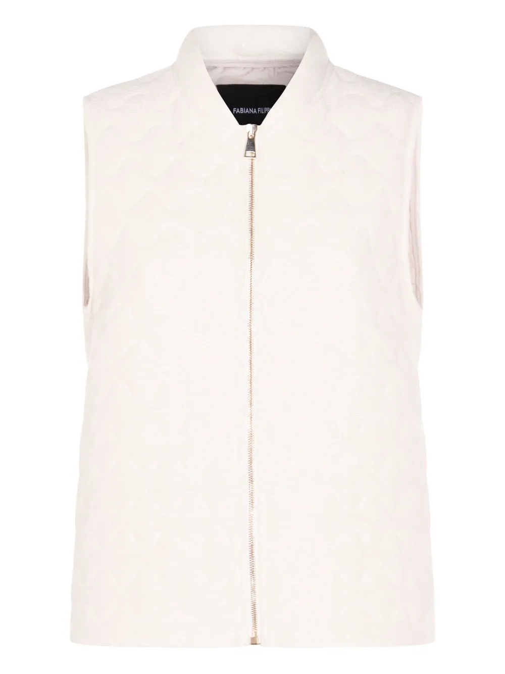 Fabiana Filippi Bodywarmer met gewatteerd patroon Beige