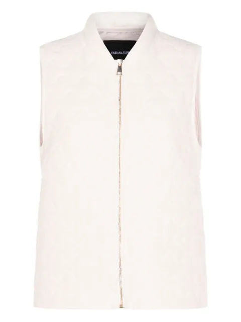 Fabiana Filippi quilted-pattern sleeveless gilet