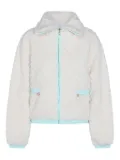 Casablanca textured zip-up jacket - White