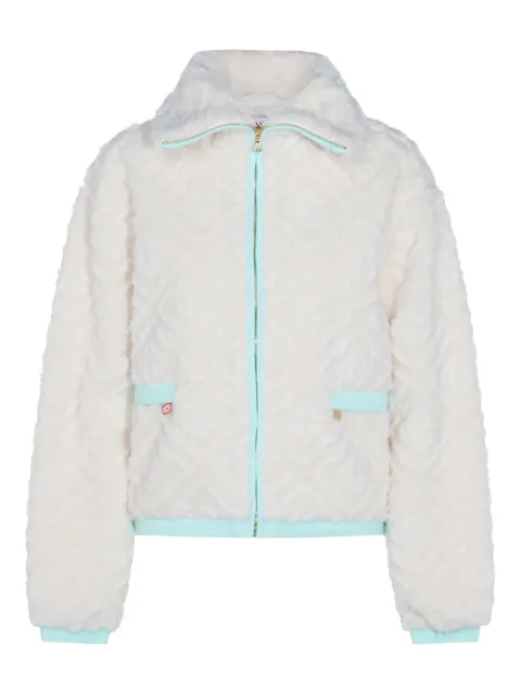 Casablanca textured zip-up jacket