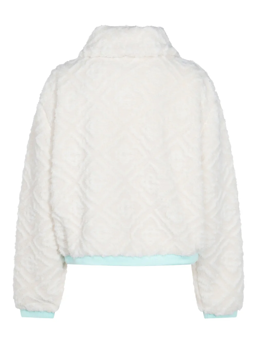 Casablanca textured zip-up jacket Wit