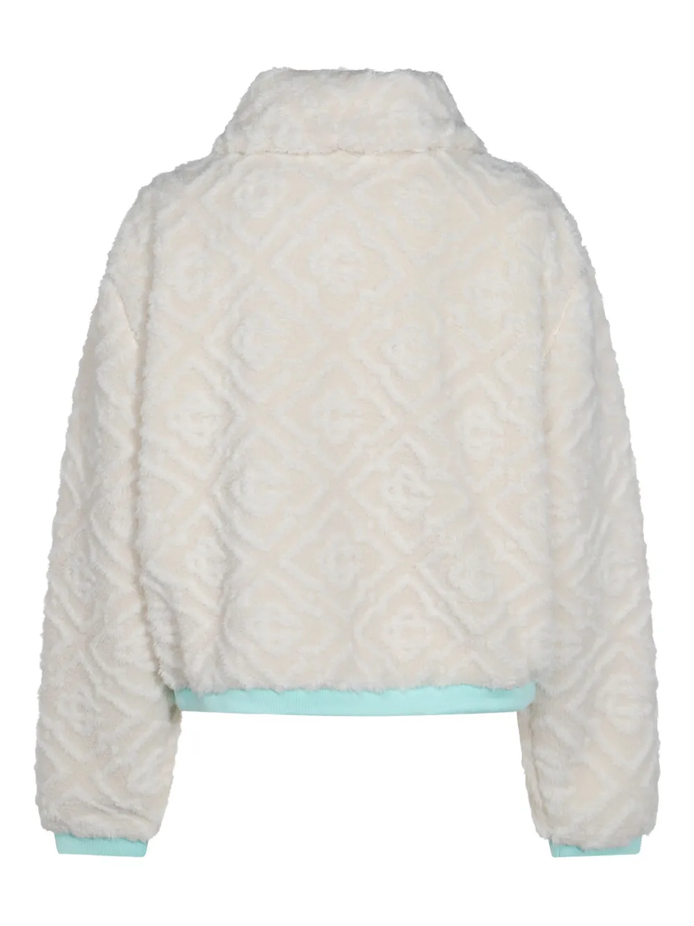 Casablanca textured zip-up jacket Wit