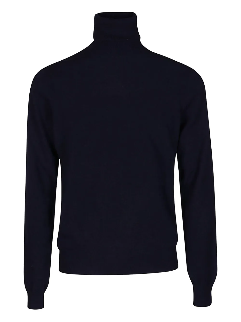 Malo turtleneck ribbed sweater Blauw