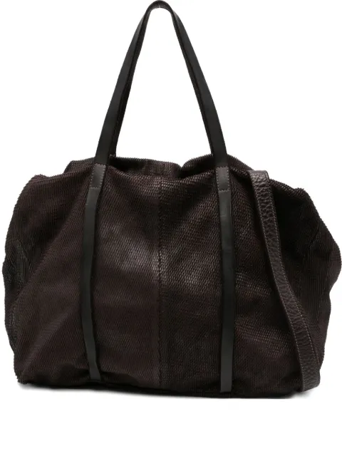 SOMMET textured calf leather tote bag