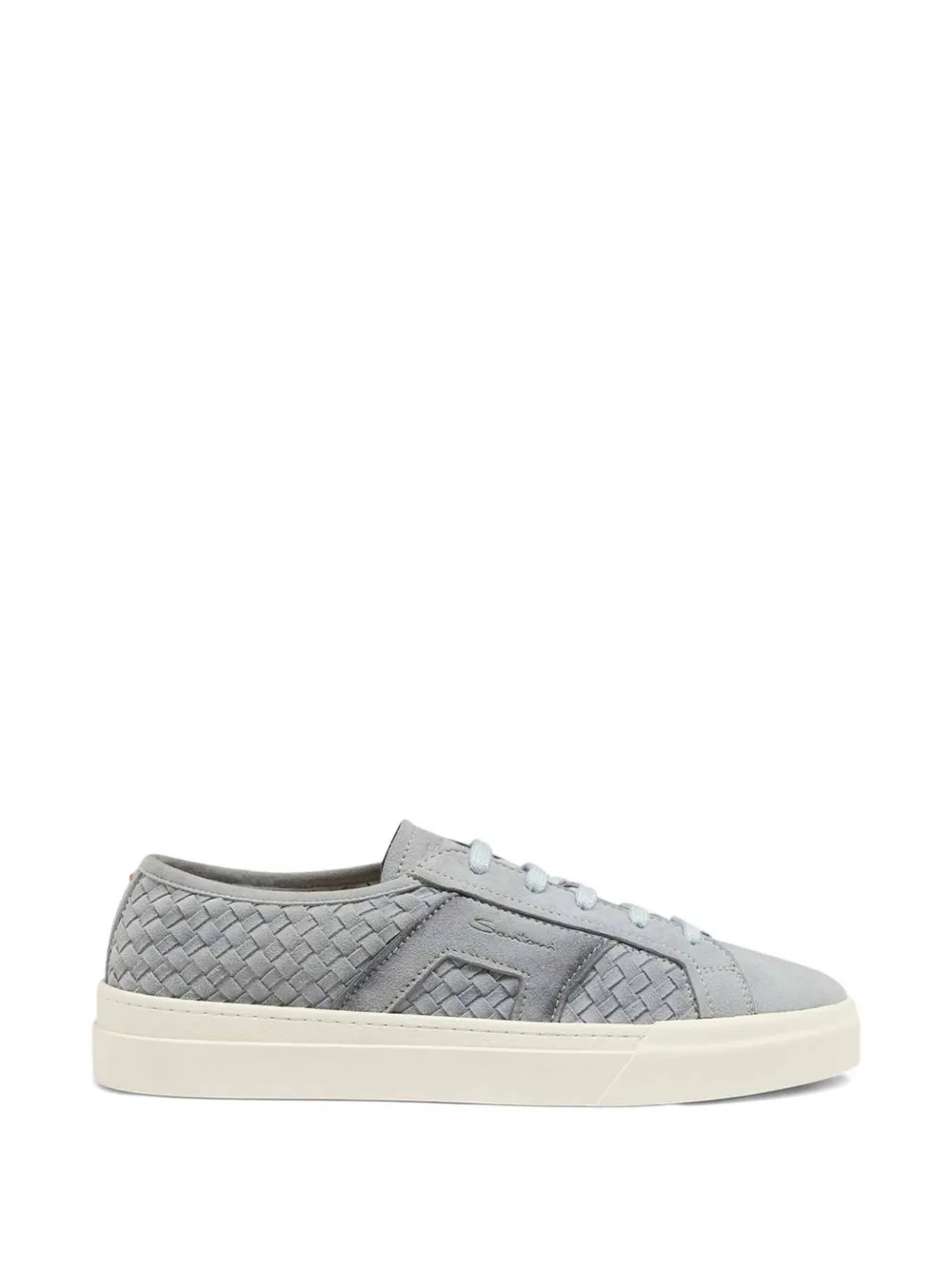 Santoni leather sneakers Grey