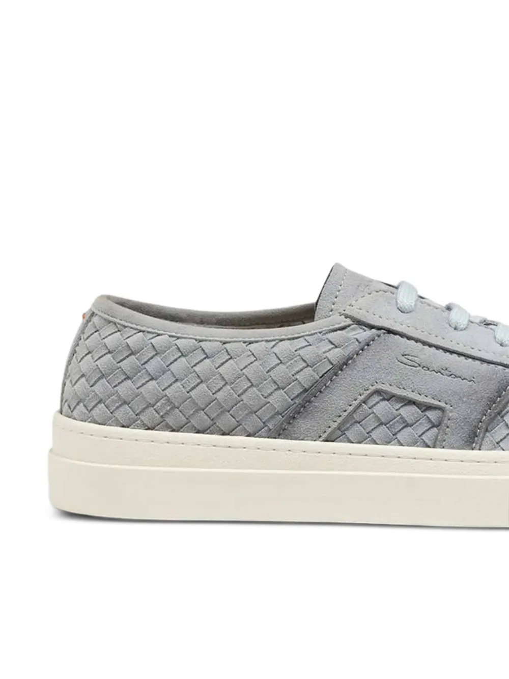 Santoni leather sneakers Grey