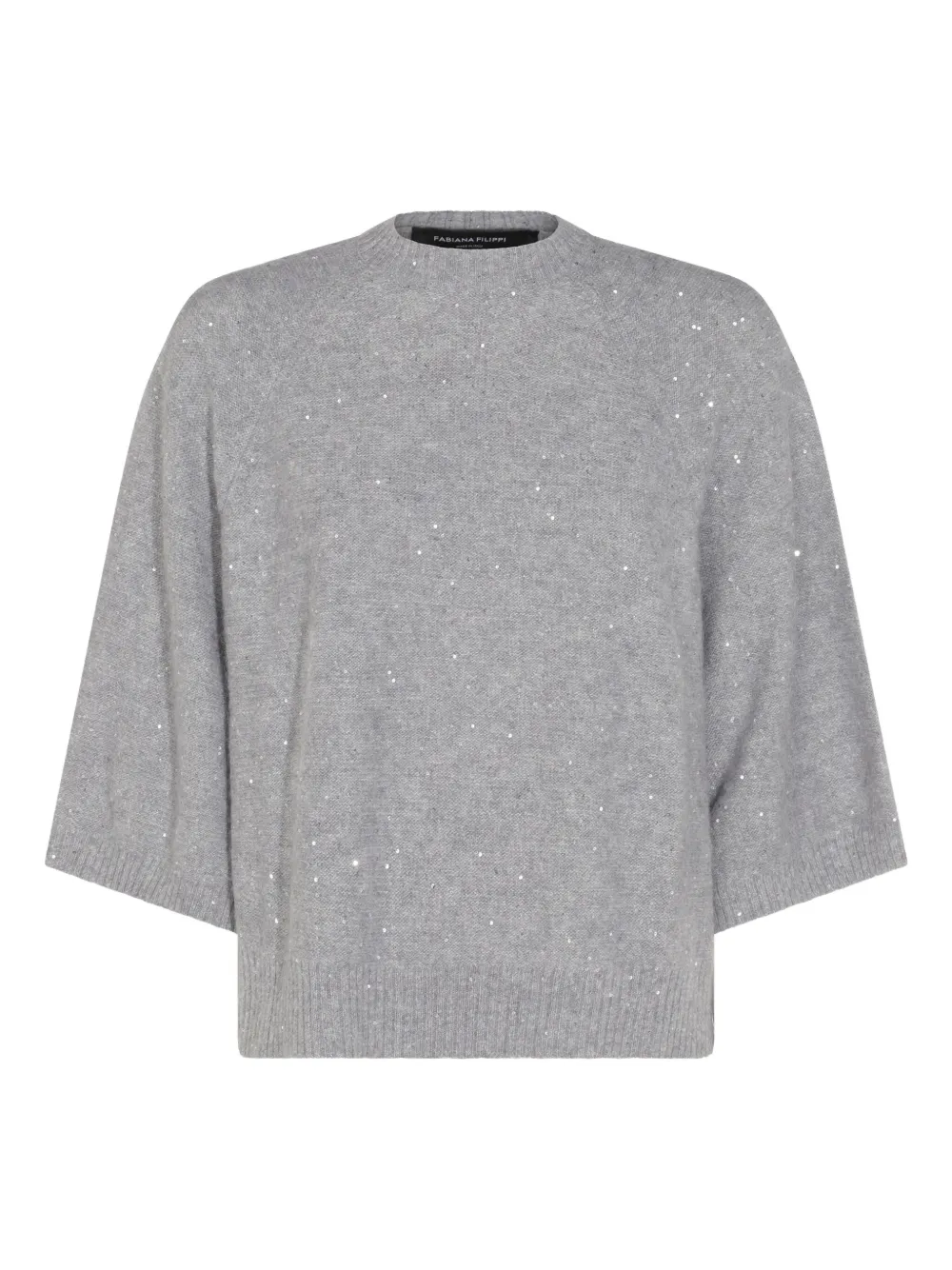 Fabiana Filippi sequin-embellished sweater Grijs