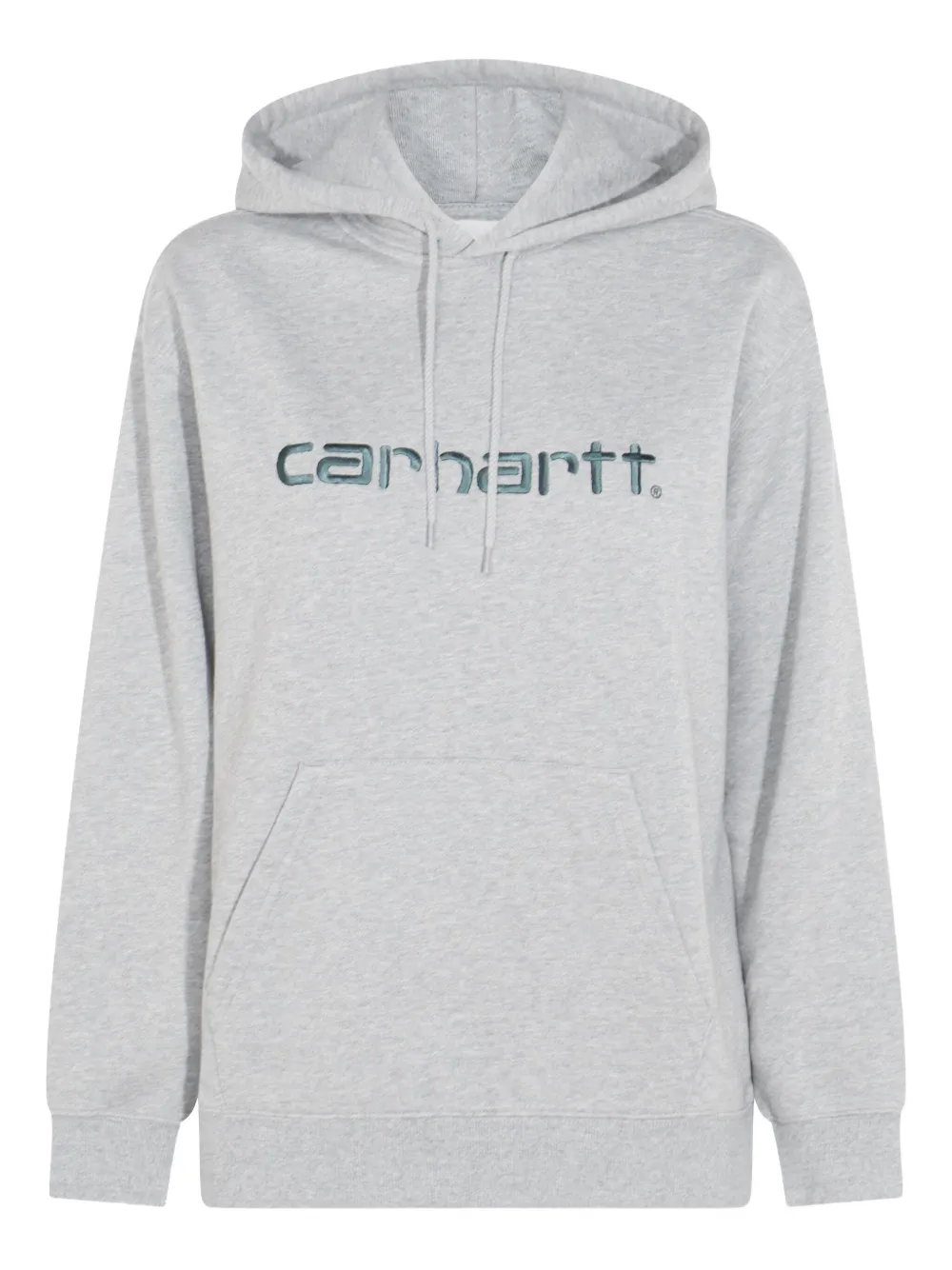 Carhartt WIP embroidered-logo hoodie Grijs