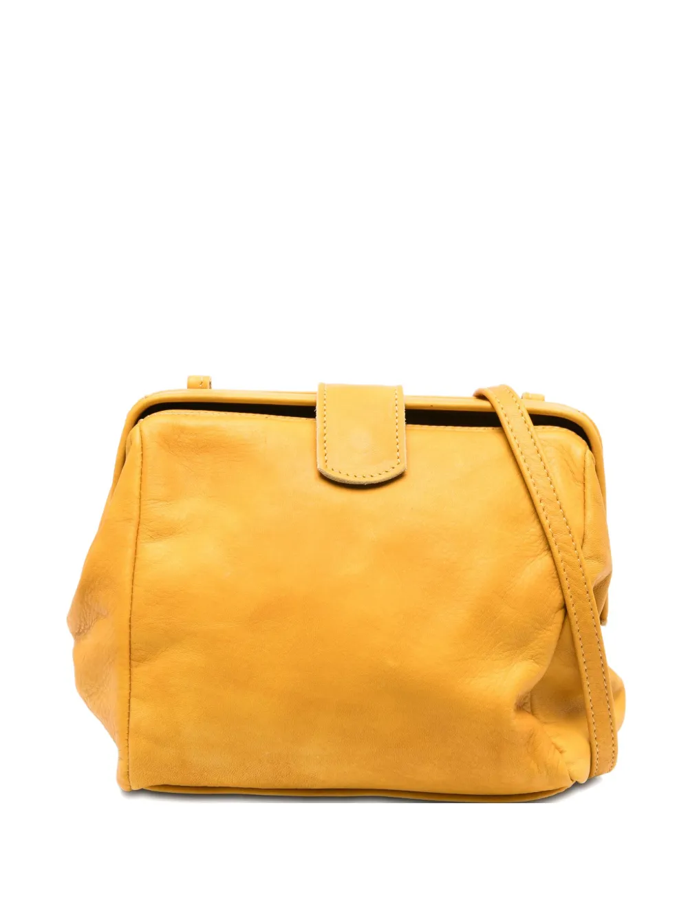 leather flap clutch bag