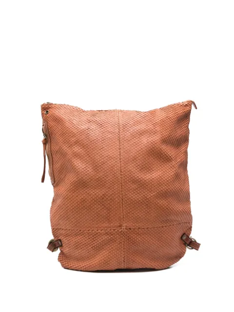 SOMMET sac à dos en cuir à effet peau de serpent