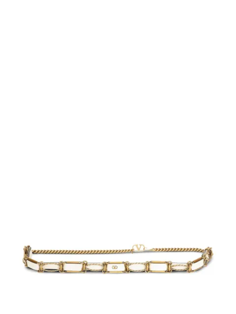 Valentino Garavani chain-link leather belt