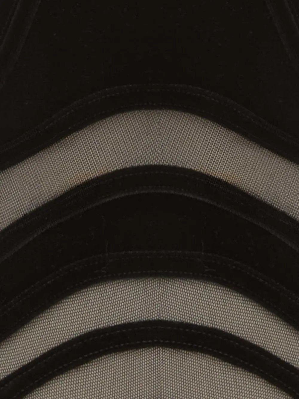 ZIMMERMANN mesh-insert velvet bodysuit Zwart