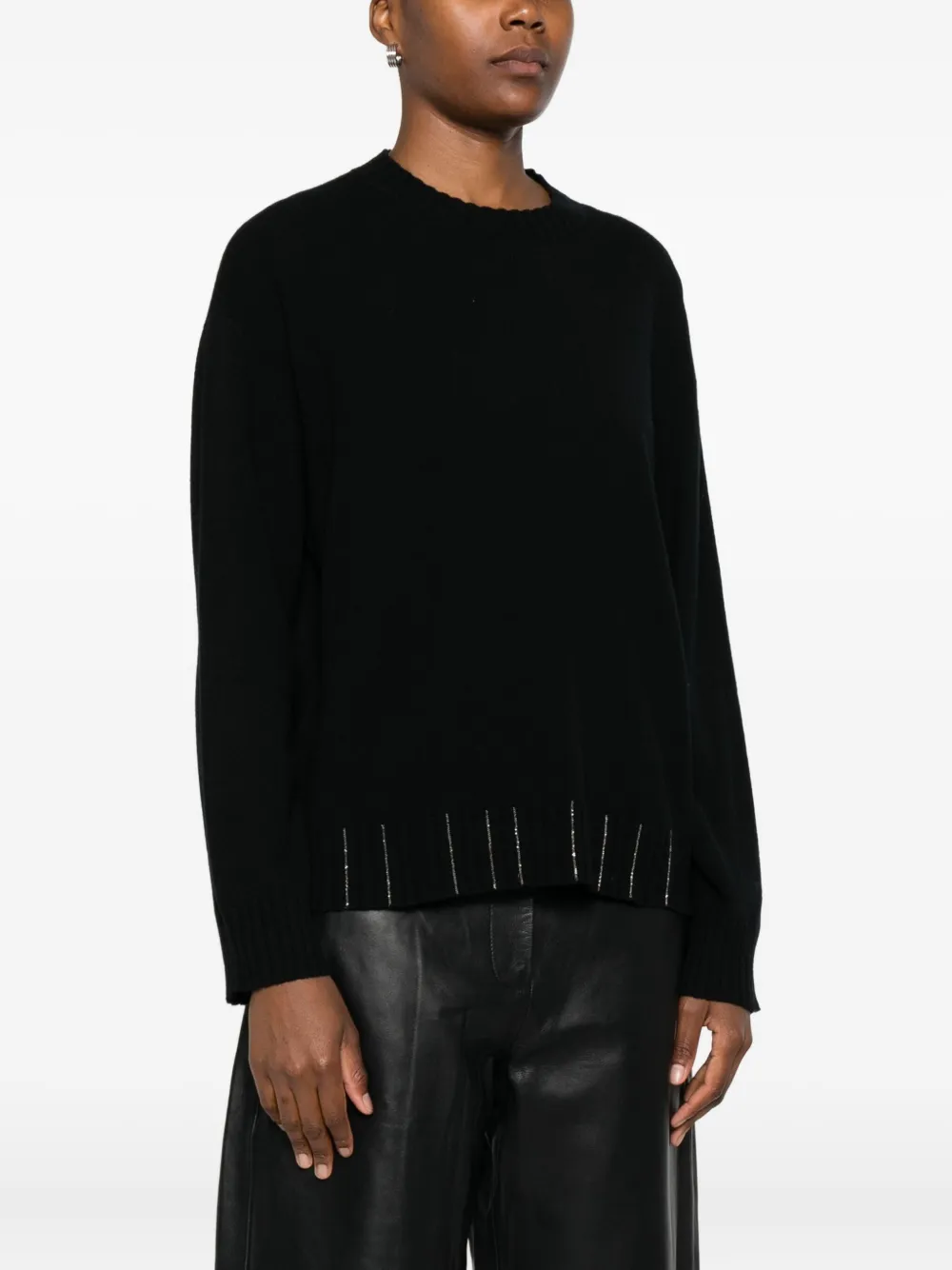 Fabiana Filippi Verfraaide trui Zwart