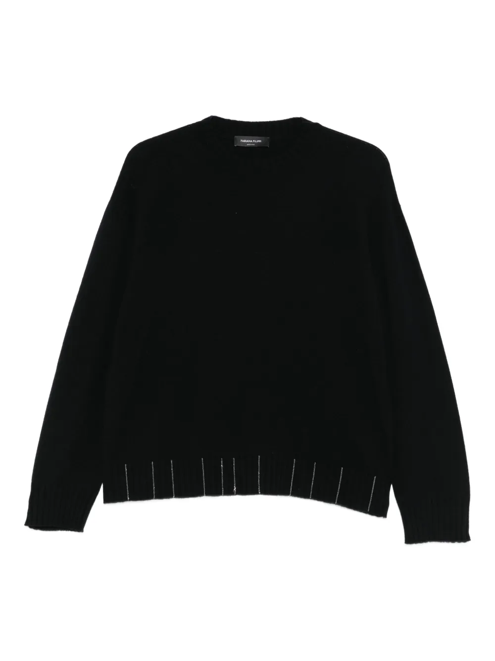 Fabiana Filippi embellished hem sweater | Black | Image 1