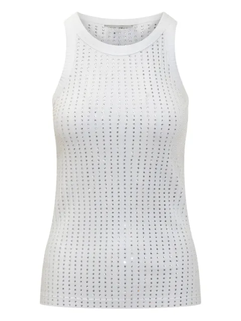 The Attico camiseta con detalles de cristal