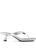 Simon Miller 57mm Beep Thong heeled sandals - Silver