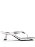 Simon Miller 57mm Beep Thong heeled sandals - Silver
