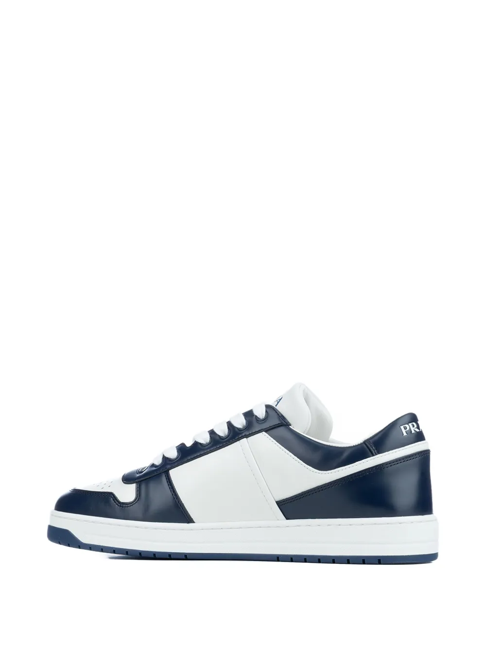 Prada Downtown leren sneakers met vlakken Wit