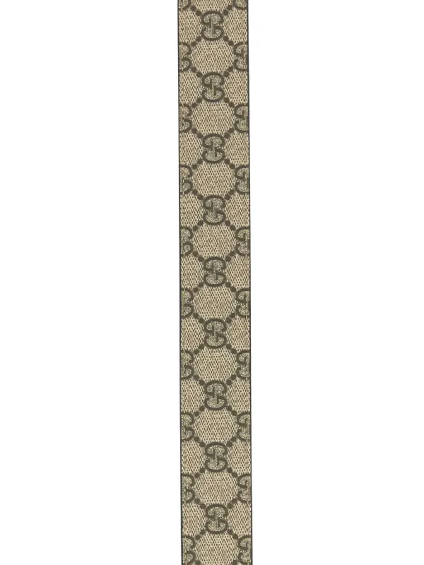 Gucci モノグラム バックルベルト | ニュートラル | FARFETCH JP