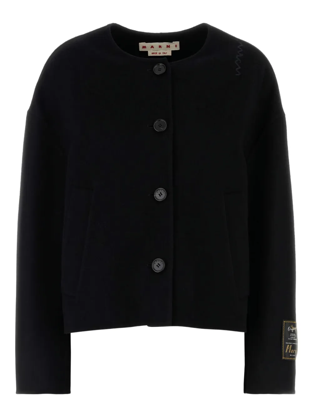 Marni crew-neck cardigan Zwart
