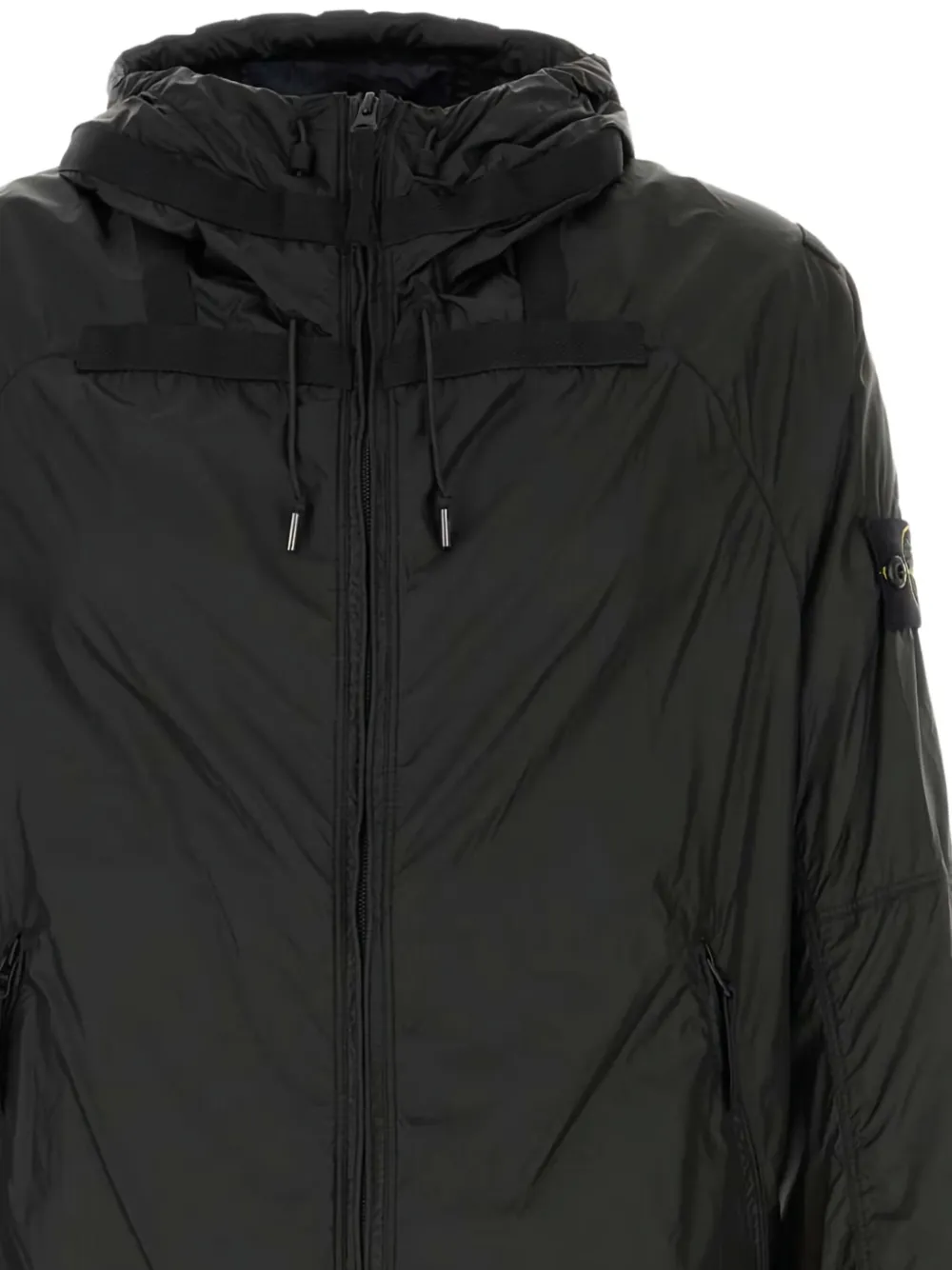 Stone Island hooded windbreaker Grijs