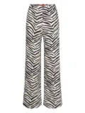 Simon Miller zebra-print poplin trousers - Black