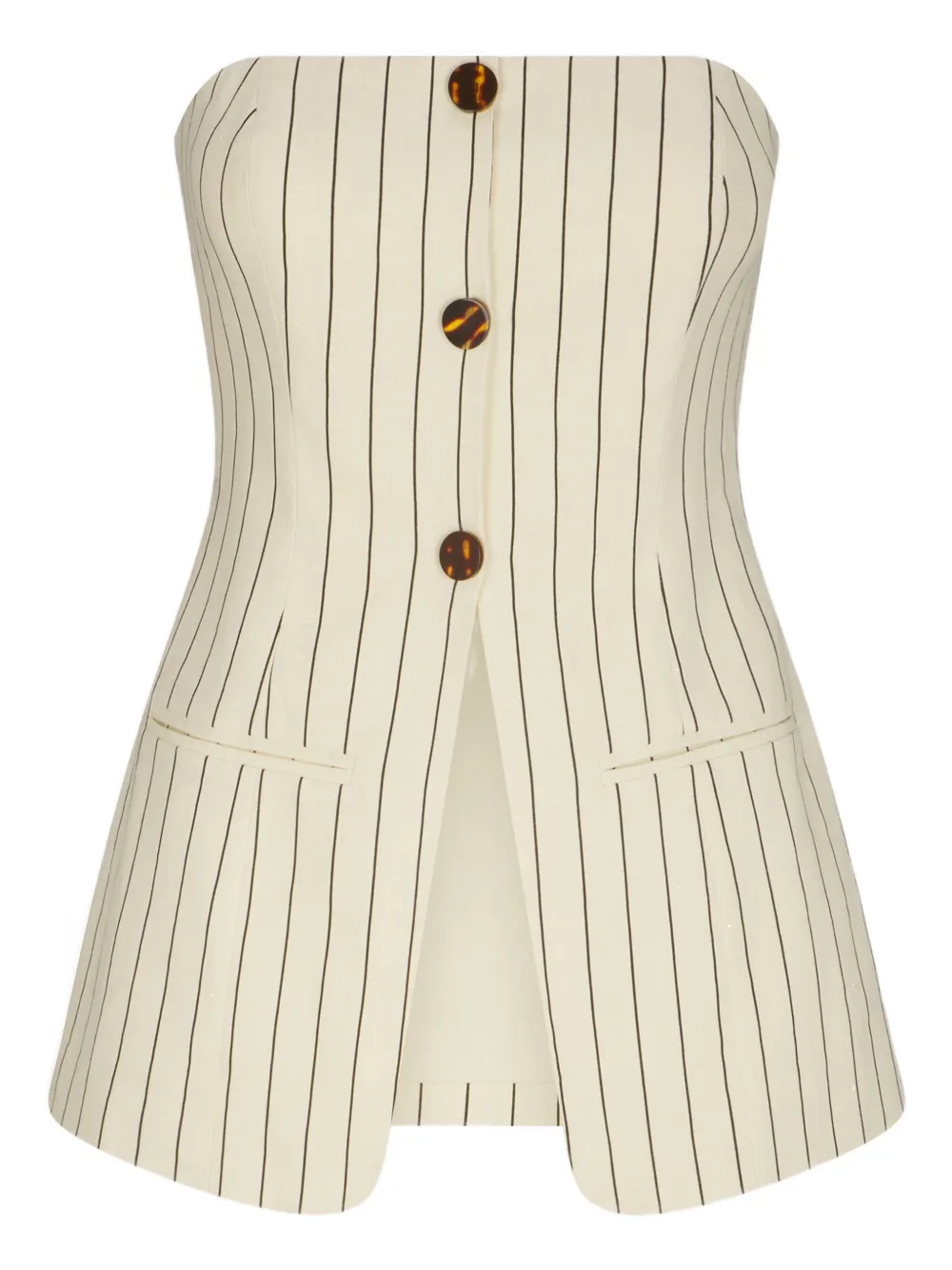 Simon Miller Mori Button Top In Neutral