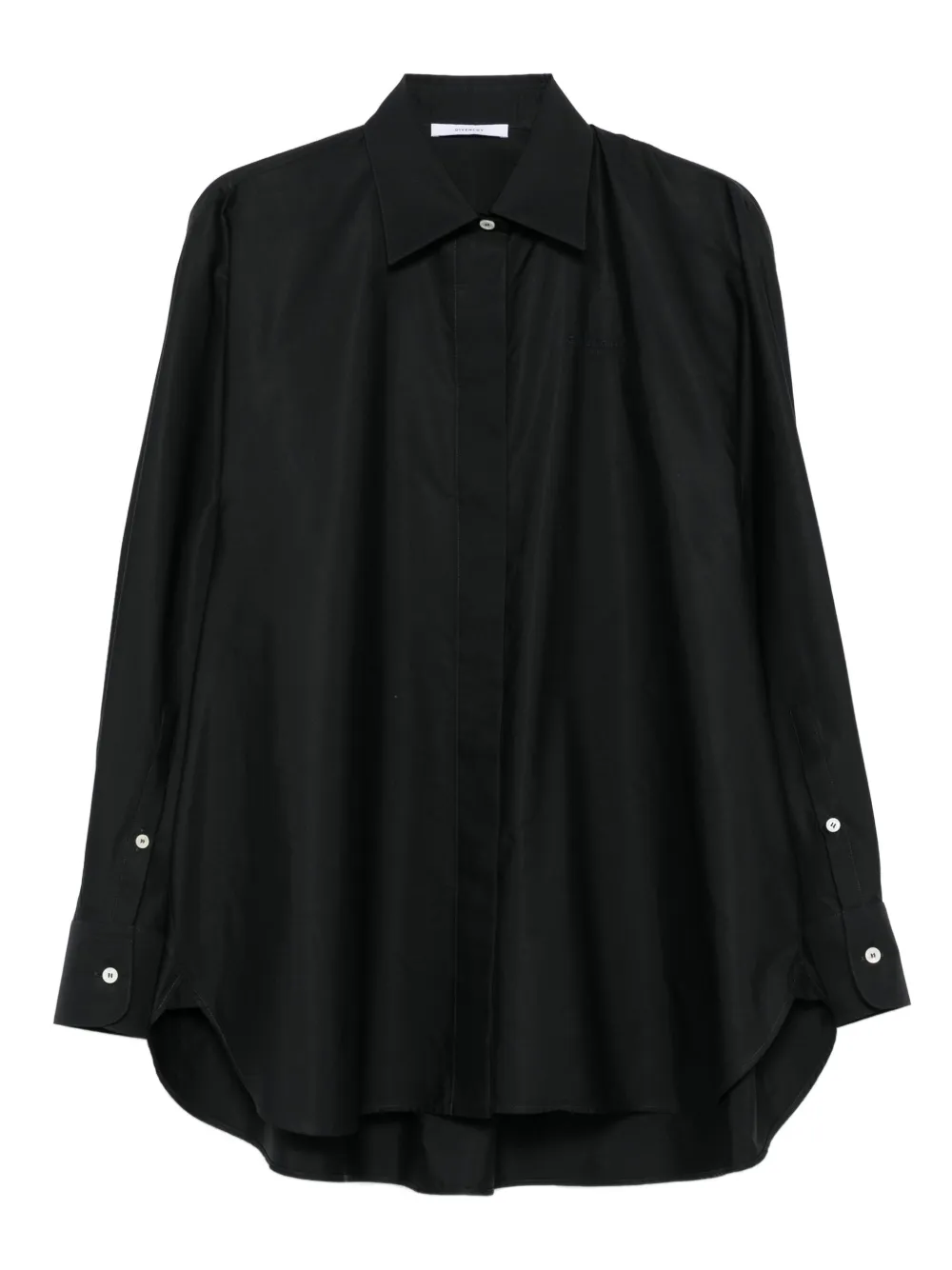 Givenchy Cocoon long-sleeve button-down shirt | Black | Image 1