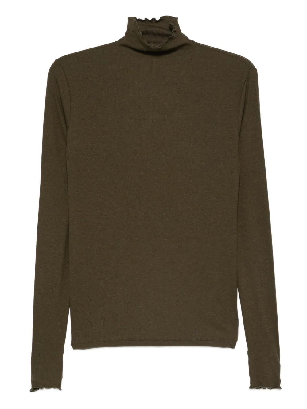 Filippa K ruffled high-neck top | Green | Image 1