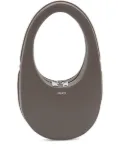 Coperni Swipe oval-frame zip shoulder bag - Brown
