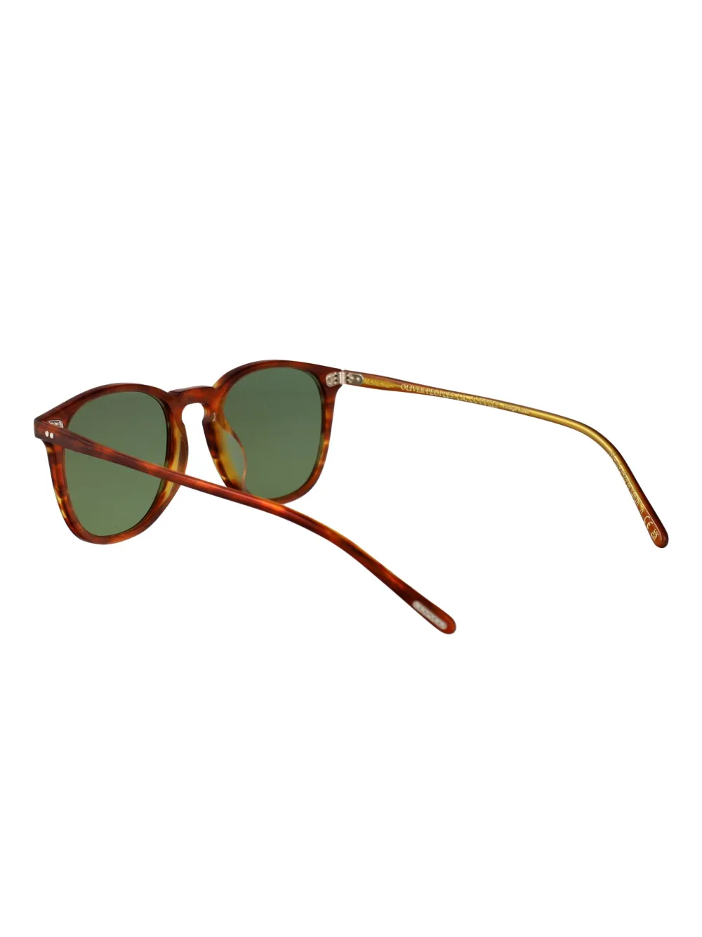Oliver Peoples Funley 1993 zonnebril met rond montuur van acetaat Bruin