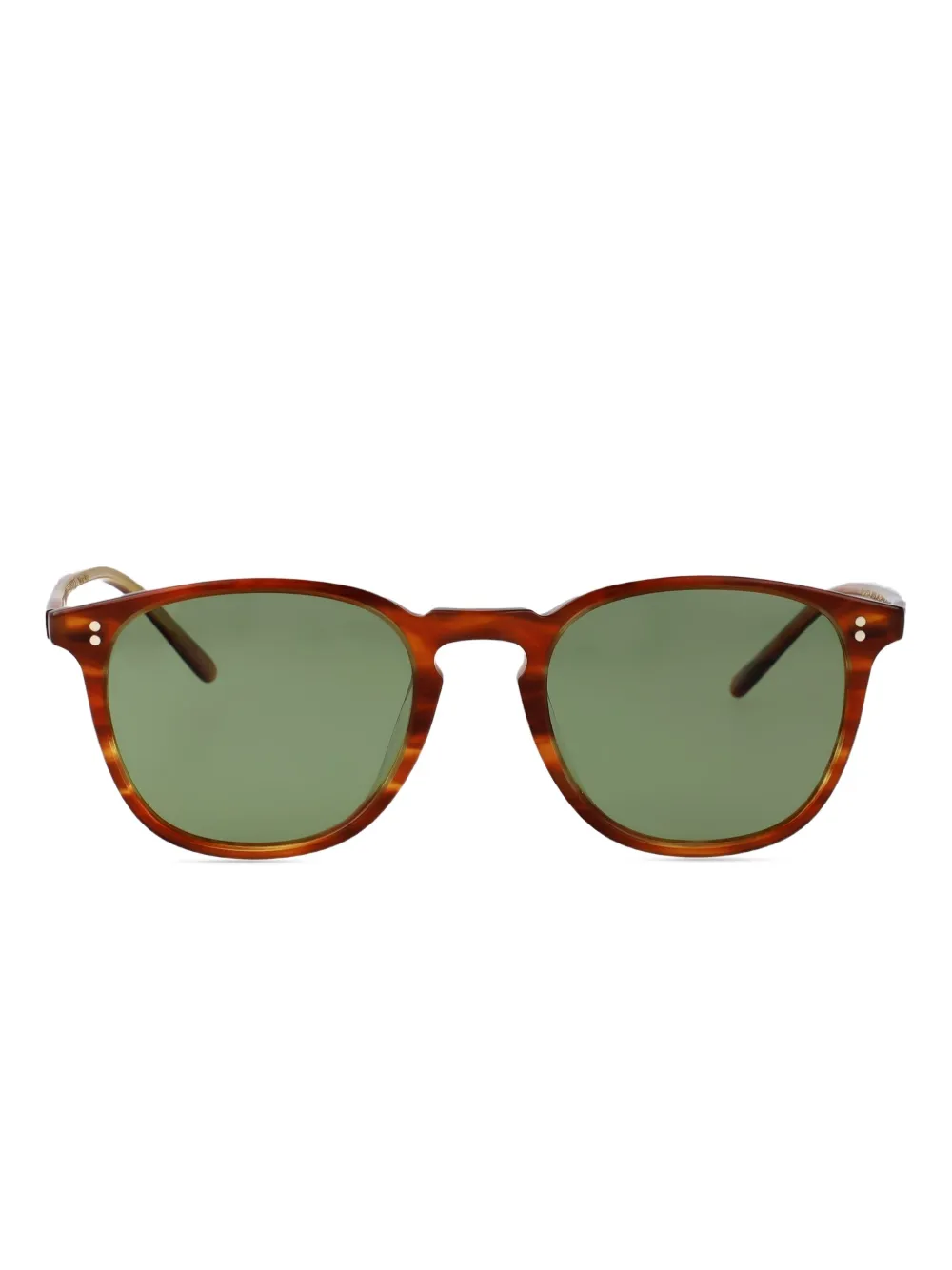 Oliver Peoples Funley 1993 zonnebril met rond montuur van acetaat Bruin