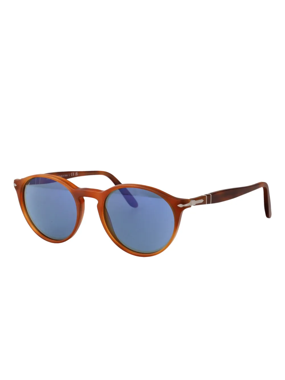 Persol Zonnebril met rond montuur - Bruin