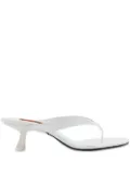 Simon Miller 57mm Beep Thong leather heeled sandals - White