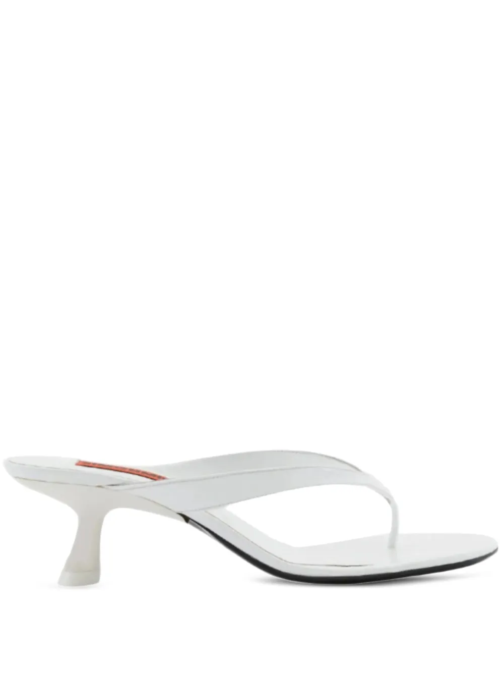 Simon Miller 57mm Beep Thong leather heeled sandals | White | Image 1